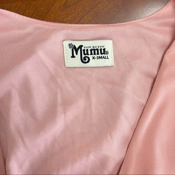 SMYM Noelle Wrap Dress in Rosebud Chiffon NWOT - Picture 3 of 4